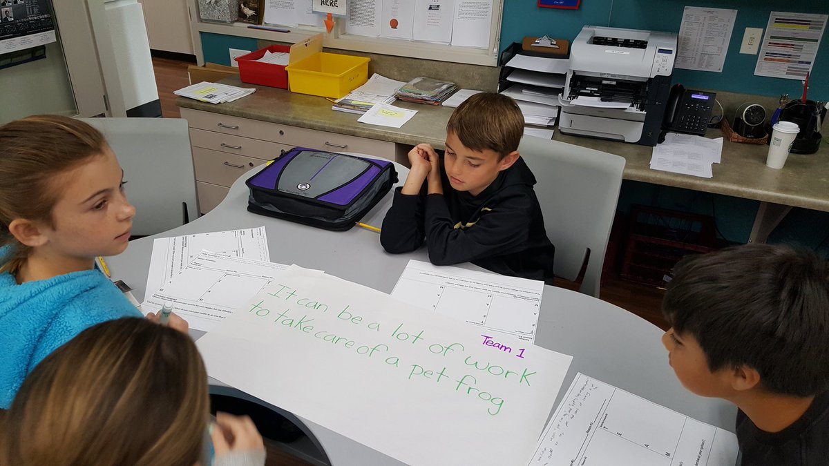 mmoneydmusd's tweet photo. Great minds working together to form effective opinion statements. Collaborate. Share. Revise. Vote. Incorporate into opinion writing. #msmoney https://t.co/0Nbodyoxfg
