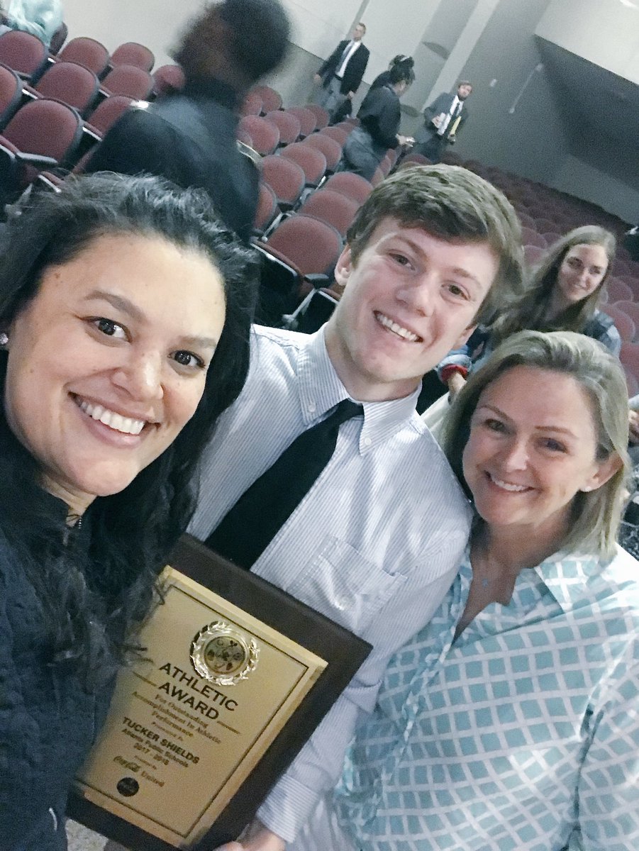 CarstarphenMJ's tweet photo. Congratulations student athlete honorees (and parents) on Monk Jones Lecture Series! Thanks keynote speaker @KSlash10 &amp; sponsor @CocaCola! https://t.co/i3uFtj4TgP