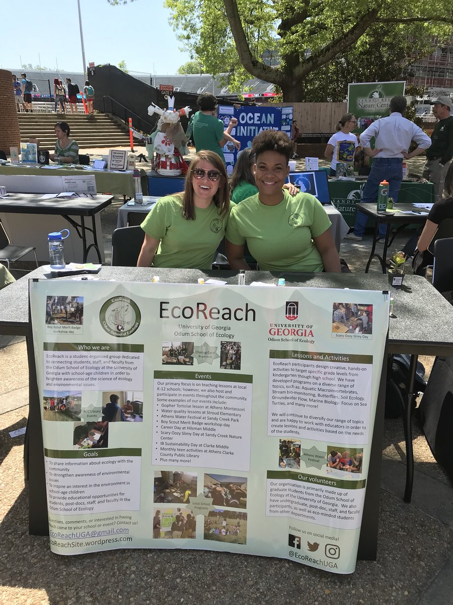EcoReachUGA's tweet photo. EcoReach at UGA’s Earth Week fair! https://t.co/hazi2MTVcM
