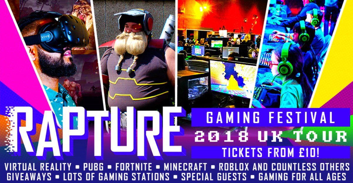 Better_Reading's tweet photo. Calling all gamers…2018 will see Rapture Gaming Festival tour across the UK for the very first time – 28th &amp; 29th of July at Rivermead Leisure Complex , this is one event that gamers will not want to miss!  🎮 #RaptureGaming  https://t.co/AXPI5kSnkh https://t.co/G5LdilFbSF