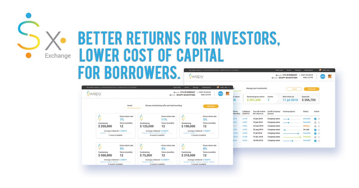 SwapyNetwork's tweet image. Swapy Exchange is 1 of the 3 D’Apps proposed by Swapy Network! Find out about the ICO! swapy.network⭐️ Join our Telegram:[ telegram.me/swapynetworkch…] #ICO #blockchain #cryptocurrency #ethereum #altcoin #ICOs #fintech #token #tokens #tokensale #presale #Dapp #ANN #dApps