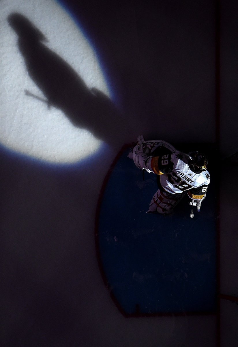 Words fail. The <a href="/GoldenKnights/">Vegas Golden Knights</a> await their second round opponent after Marc-Andre Fleury bookended the club’s first round sweep with his second shutout of the series. #StanleyCup