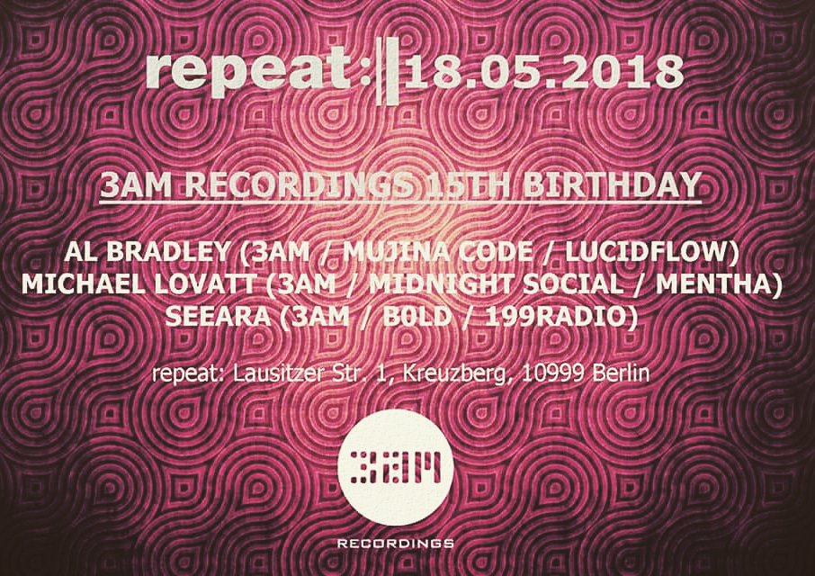Back in #Berlin on Fri May 18th - facebook.com/events/5744408… - celebrating our 15th birthday. Come join us at <a href="/repeat_bar/">repeatbar</a> in #kreuzberg for quality vibes all night. #deephousemusic #housemusic #technomusic