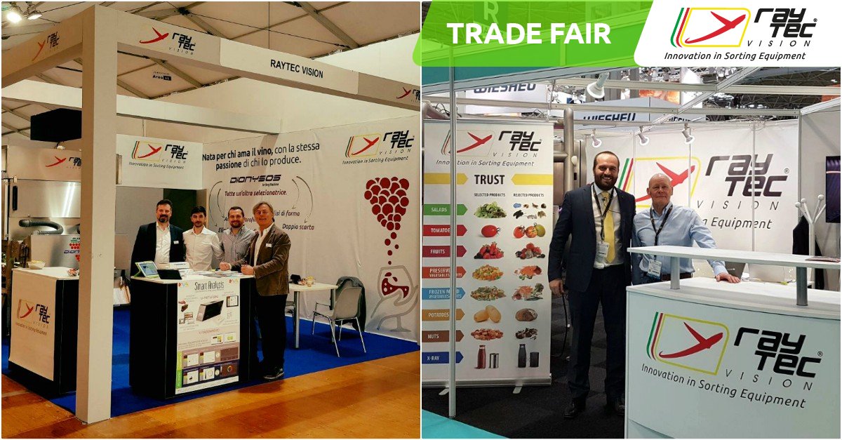 Raytec_Sorting's tweet photo. #Enolitech and #FoodEx2018 two different fairs, one thing in common.
Our passion for innovation! Thanks to everyone who came by our booths in Verona and Birmingham and made these events a success.
#Sorting #innovation #ourTeam #NeverStopBuildingYourDreams https://t.co/OQuoEsGBIn