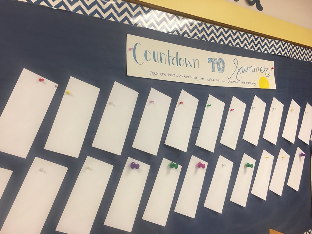 katie_mae_evans's tweet photo. Almost ready to start our countdown to summer! Each day we will celebrate a different classmate with authentic compliments! 🌷☀️💕@FESfalcons #feslearns https://t.co/gCYz63vGdp