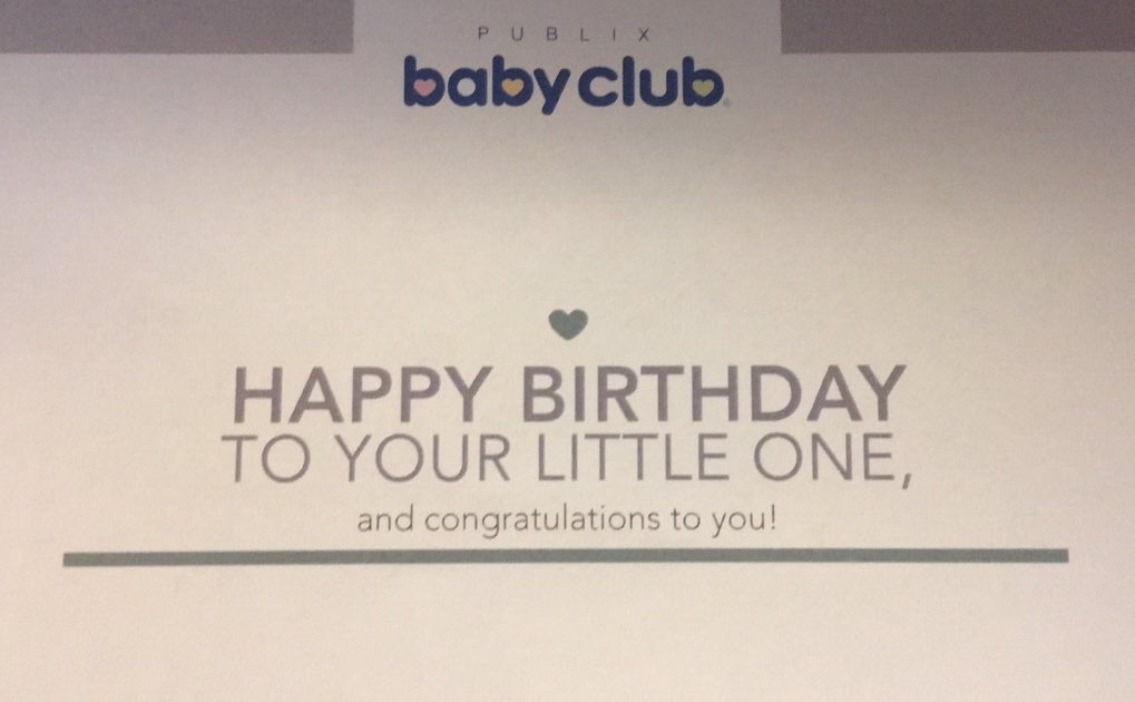 p_watts09's tweet photo. When even Publix is rubbing this in your face 😫 I know I know it's coming Publix it's coming .... jk #lucystopgrowing #parentingissues https://t.co/JH2iV5DL2x