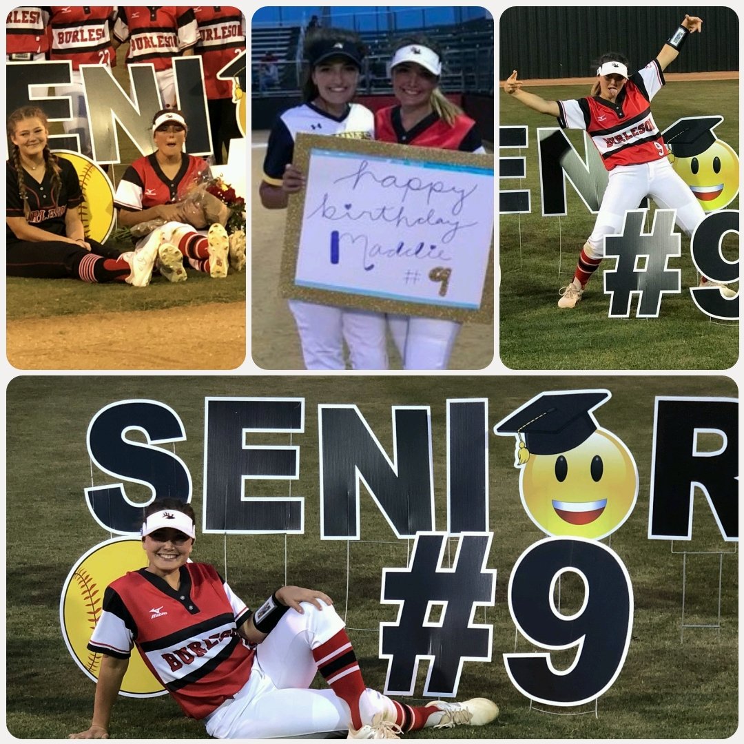 AMNTX18u's tweet photo. 2018 OF/UT Cisco Commit @maddie_jo9 had quite the evening last night:
18th Birthday ✔
Senior Night ✔
Slapped from the left✔
Pitched✔
And @BhsElkSoftball got the W✔
Now that how you go out
#SeniorNight #AFEPRIDE https://t.co/7v9BmRMnZ2