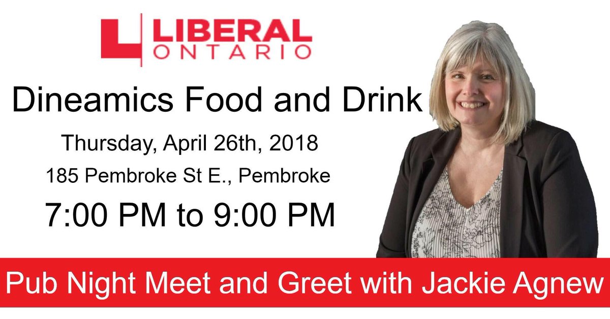 jackieagnew2022's tweet image. Pub Night 2 of 3 at Dineamics Food and Drink in Pembroke, ON! #PubNight #GetToKnowYourCandidate