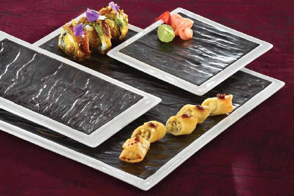 tuxtonchina's tweet photo. Our new Kona collection for your #restaurant. The distinctive lava glaze provides the perfect #canvas for #charcuterie, appetizers, #sushi, #tapas and desserts! #endlesspossibilities #BuyTheBowtie #TrustTuxton https://t.co/e1boVdH77h
