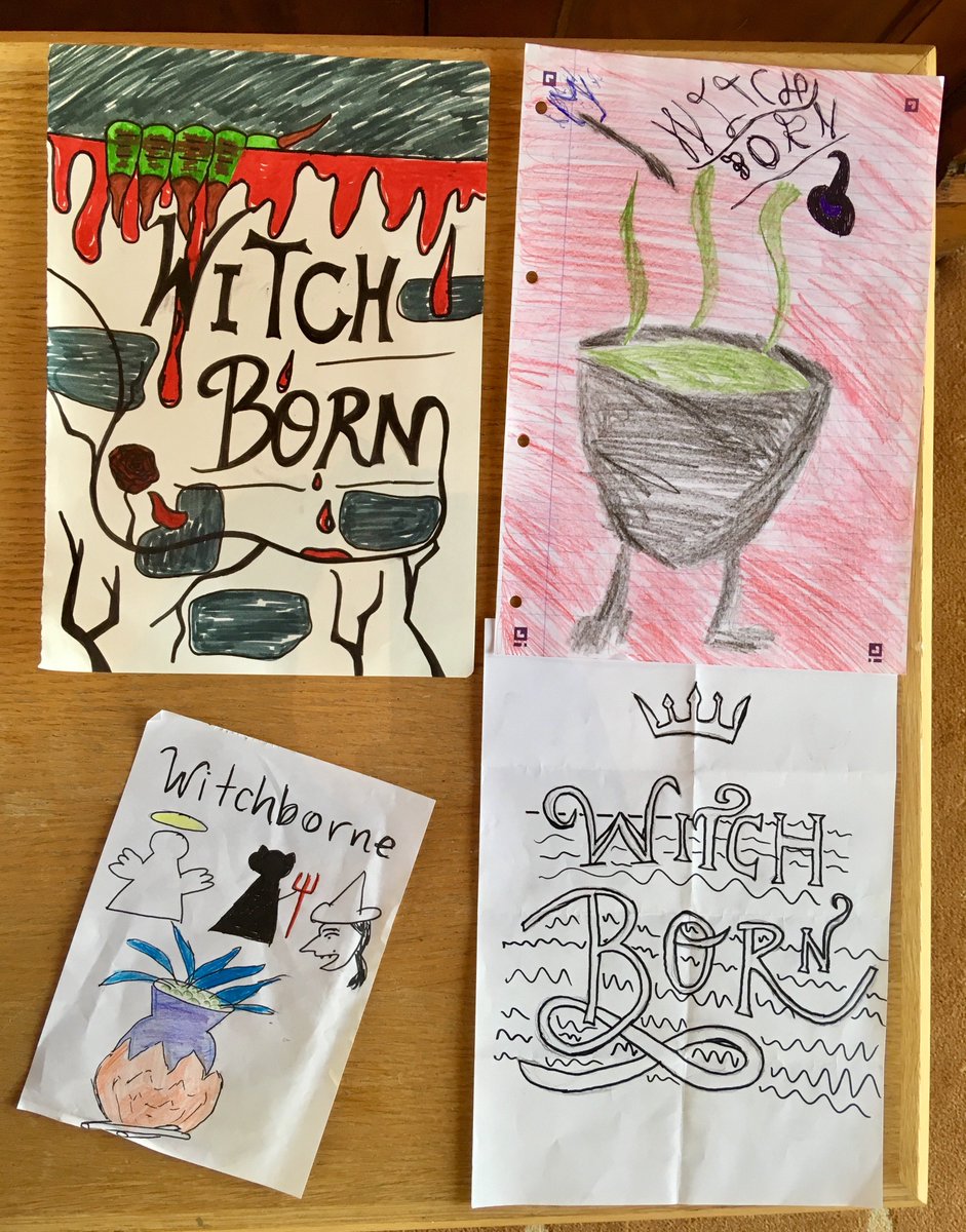 ccpercivallib's tweet photo. A selection of the fantastic Cover Art Competition entries we've received ahead of Saturday's @thenickbowling author visit for Third Form #bookcovercompetition #coverredesign https://t.co/E4Hh3woICc