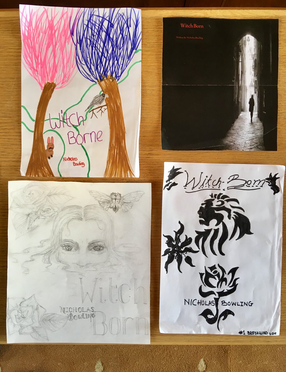 ccpercivallib's tweet photo. A selection of the fantastic Cover Art Competition entries we've received ahead of Saturday's @thenickbowling author visit for Third Form #bookcovercompetition #coverredesign https://t.co/E4Hh3woICc