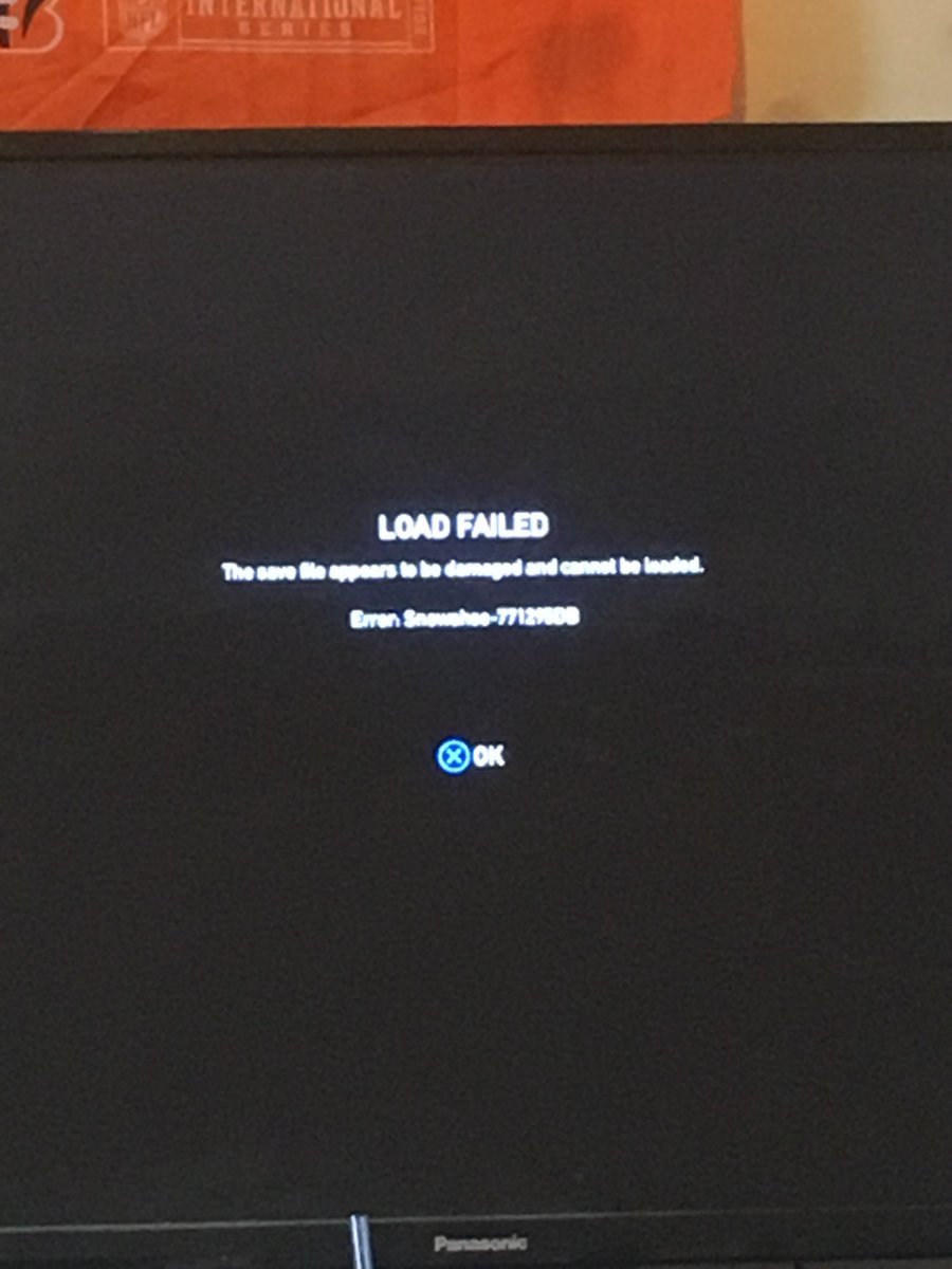 ColonelSheep85's tweet photo. @UbisoftSupport PS4 farcry 5 says this error but when I go to settings it is not corrupted. I am almost finished I am not starting again help please. https://t.co/qZO1egqm2N