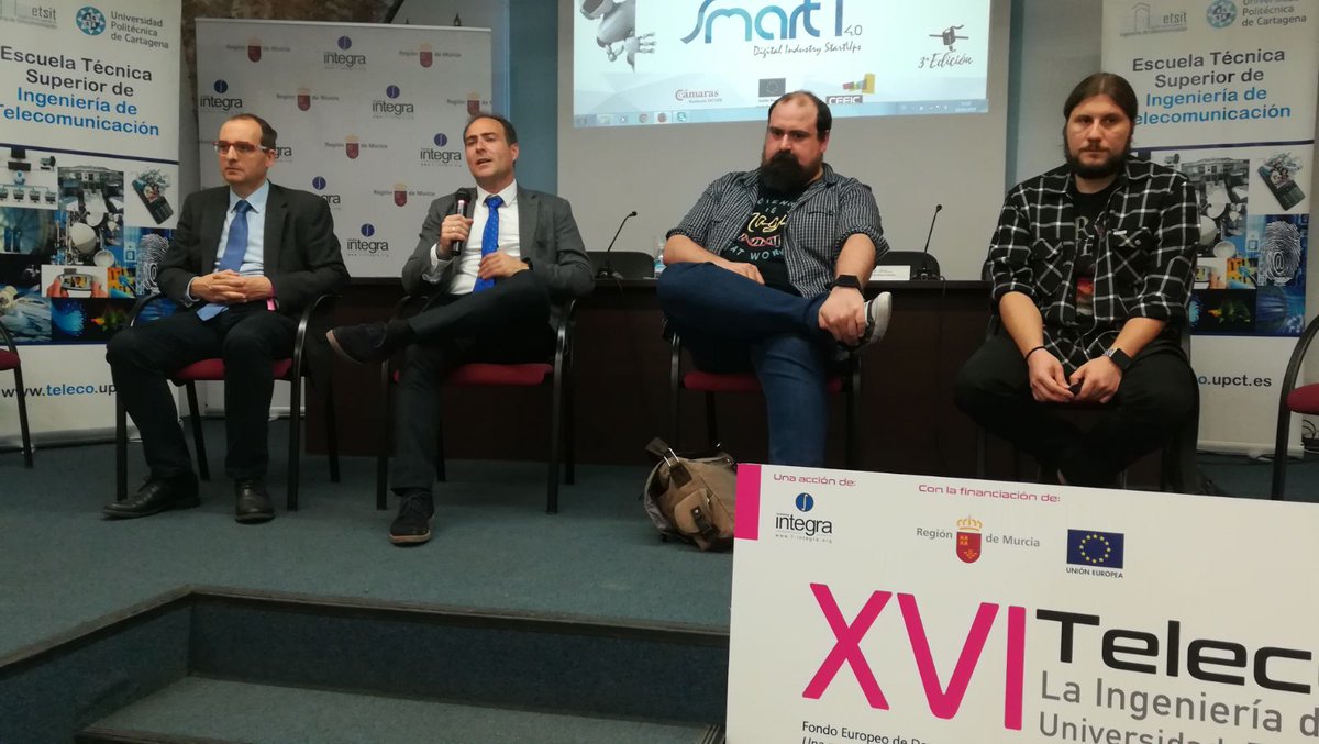 jcgmrt's tweet photo. Intenso día de trabajo, presentamos @AulaEmpresaCt con @adlecartagenaes @infoRMurcia @AnabCastejon @soyjoaquingomez y participamos en #Telecofórum de @ETSIT_UPCT @UPCTnoticias con @EloraDsgns  y @Smarti40 https://t.co/4HYyKj8xVO