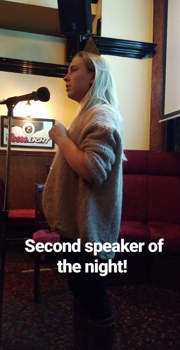 SciCommTO's tweet photo. Continuing the #SciCommTO celebration for #NationalVolunteerWeek!
Misha Gajewski (@mishagajewski) has been a #ScienceSlamTO speaker twice, for #SciComm Lunch&Learn series at OICR& is now one of the producers for @Story_Collider #Toronto (nxt1: Apr 30!).Slam photo @this_is_farah https://t.co/OLxQpwb8wL