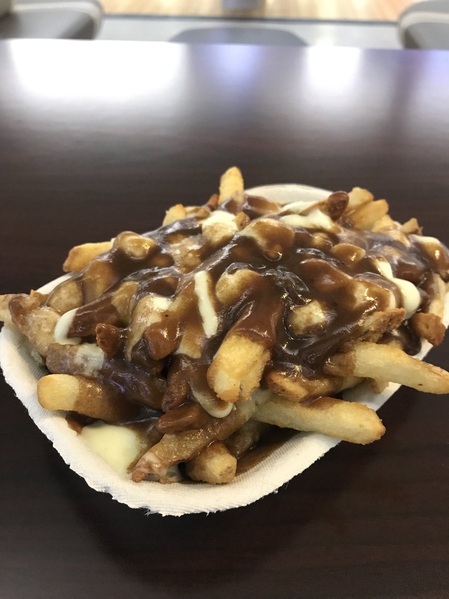 nebsfunworld's tweet photo. Who wants some poutine? Available at NEBโs all day everyday ๐ #nebsfunworld #poutine #canadian #food #bowling #oshawa #rides #arcade https://t.co/9ftvCrUpcA