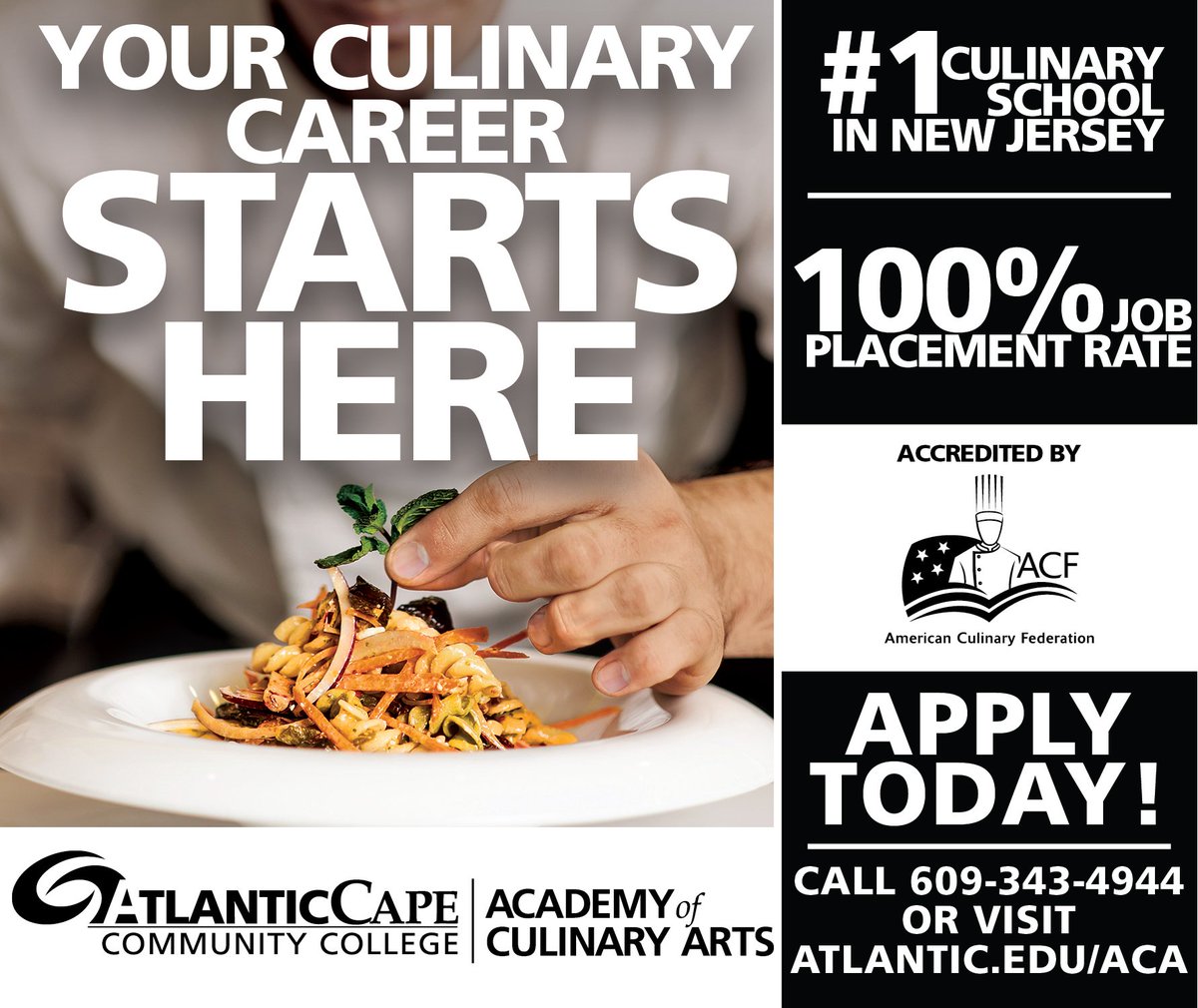 ACAChef's tweet photo. Learn about everything the Academy of Culinary Arts has to offer at the May 9 Open House: https://t.co/S6fDFOqfBa #ACAChef #SouthJersey https://t.co/egoZRMHbHL