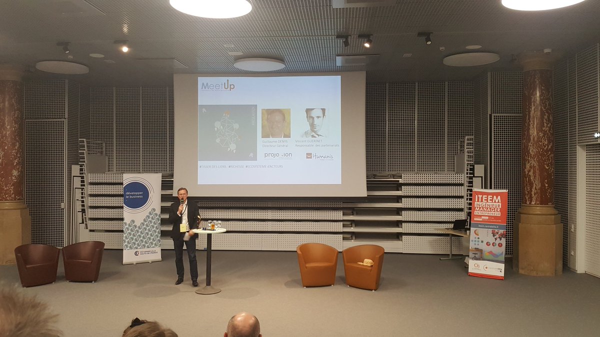 GroupeIRD's tweet photo. "Réseauter : n'oublie pas que ton ami a un ami !" : les témoignages de @gdenys #Projection et @VincentGuerinet @HumanisActu #Meetuphdf https://t.co/7PcWmLEbQh