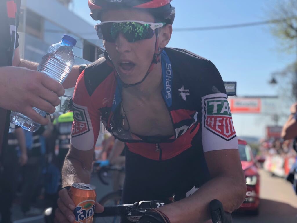 dylan_teuns's tweet photo. No excuses today! My legs exploded during the last time Mur of Huy. Focus @LiegeBastogneL now! https://t.co/AhpfZhWDdH