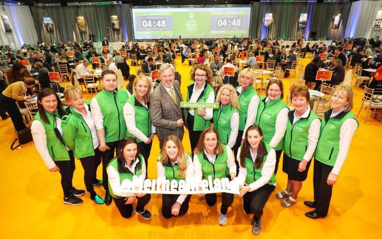 JennyOReilly's tweet photo. 12,000 meetings, 302 international buyers, 14 green ‘gilets’ and 1 sheep #Meitheal2018 @Failte_Ireland https://t.co/0iAdfdw5NQ