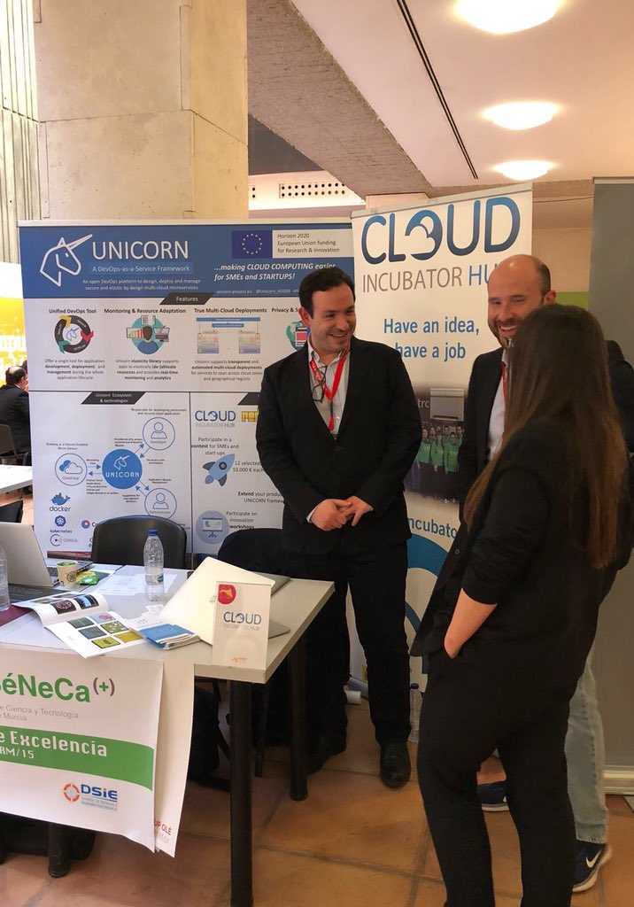 Dalonsoc_upct's tweet photo. Busy day at #StartupOle for @Unicorn_H2020 with startups and entrepreneurs interested in #devops and #cloudcomputing @CincubatorHUB https://t.co/hSnxDzzdEY