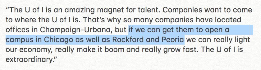 IllinoisWorking's tweet photo. This morning Bruce Rauner said he wants to "get [the U of I] to open a campus in Chicago as well as Rockford and Peoria"

Pretty sure the U of I already has a campus in Chicago, governor

#twill #ilgov https://t.co/F5MMGsW2z5