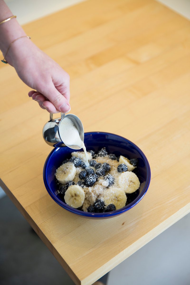 MoberiPDX's tweet photo. There’s a new oatmeal bowl in town! West Coast Oats is now available at our Mississippi cafe (only). This delightful combo comes with a steamed oat milk pour-over. https://t.co/yLLQLnszRx