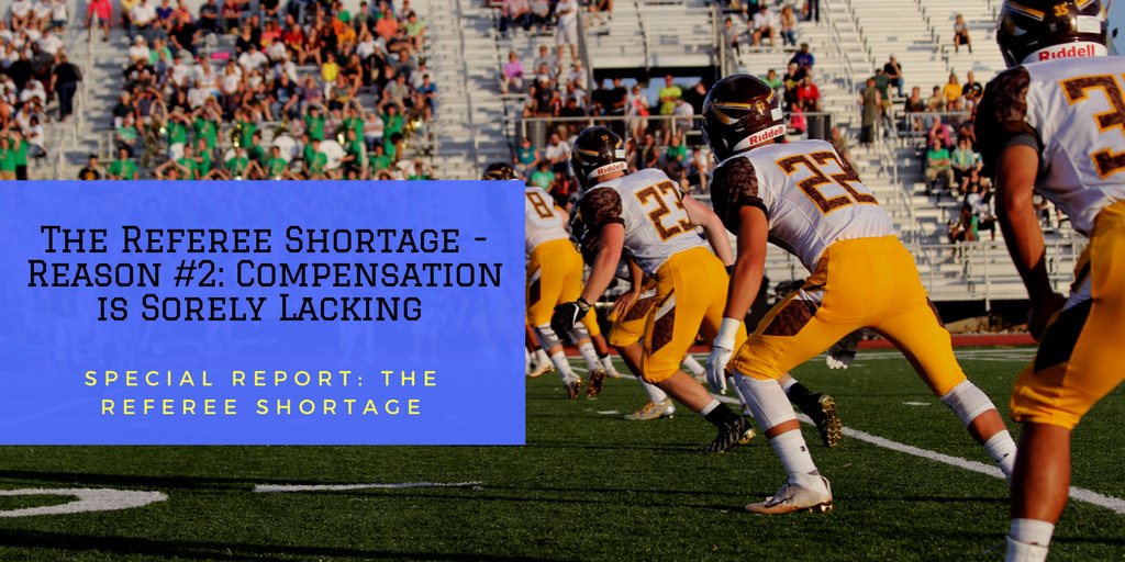 Compensation for #sportsofficials isn't enough to entice people to join the ranks - tinyurl.com/yaa47u9t #RefereeShortage #officiating #millenials