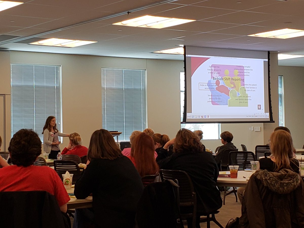 arkessler04's tweet photo. Thanks @christenhoep for facilitating a great workshop with @IUHealthTeam shared leadership on ditching the drama + accountability to hardwire foundational care practices. @Lisa_SparksCNO https://t.co/CbN7xoasel
