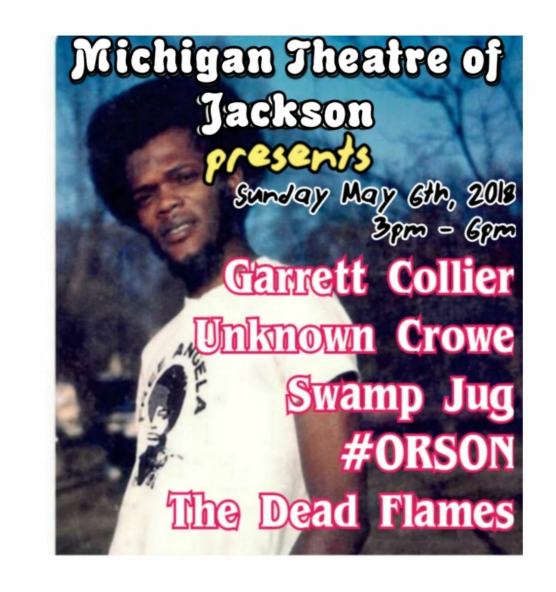 thosedeadflames's tweet photo. Playing a Local Show with Local Friends, Locally. Michigan Theater of Samuel Jackson 5.6.18 https://t.co/KaMU1zqWsU