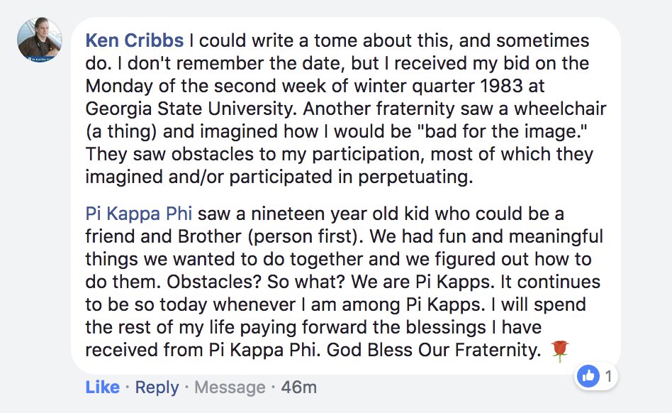 Pi Kappa Phi (@pikappaphi) on Twitter photo A great #WhyPiKappWednesday statement from Ken Cribbs, Beta Kappa (<a href="/GSUPiKappaPhi/">GSU Pi Kappa Phi</a>). ⚔️ 🌹 A great #WhyPiKappWednesday statement from Ken Cribbs, Beta Kappa (<a href="/GSUPiKappaPhi/">GSU Pi Kappa Phi</a>). ⚔️ 🌹
