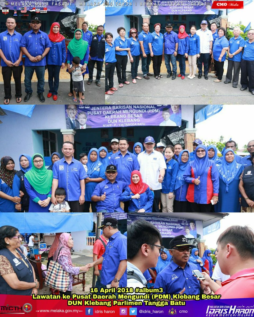 Idris_Haron's tweet photo. #MelakaMajuFasaKedua
#DontMessWithMelaka
#BerkatTepatCepat 
#Negaraku1Malaysia
#MencurahBaktiMembelaRakyat  
@NajibRazak @Zahid_Hamidi @HishammuddinH2O https://t.co/TItkrPfkAU
