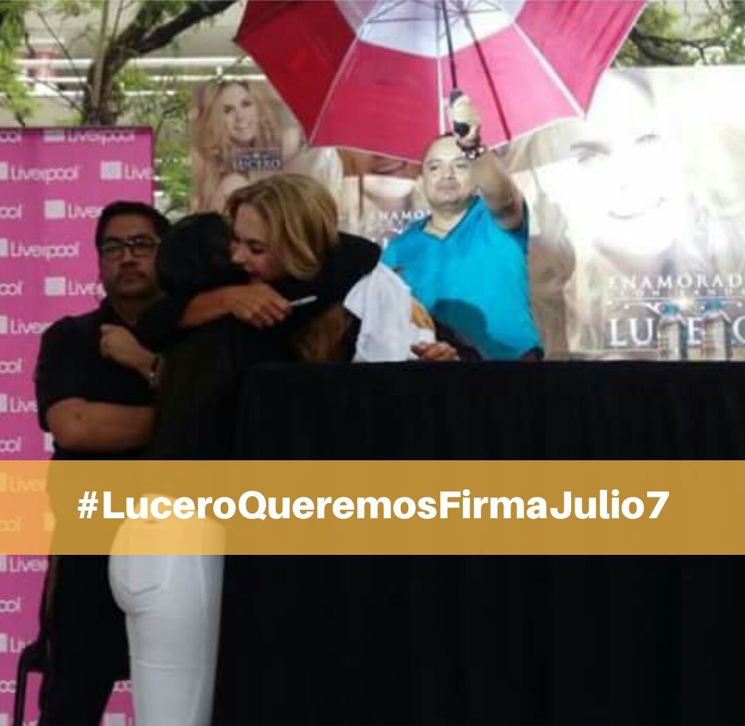 .<a href="/LuceroMexico/">Lucero</a> A petición de tod@s l@s Lucerin@s que viajarán de diferentes países para disfrutar de tu concierto en el <a href="/AuditorioMx/">Auditorio Nacional</a>, decimos <a href="/UMusicMexico/">Universal Music México</a> #LuceroQueremosFirmaJulio7 para cumplir nuestro sueños de poder abrazarte y agradecerte por tanto