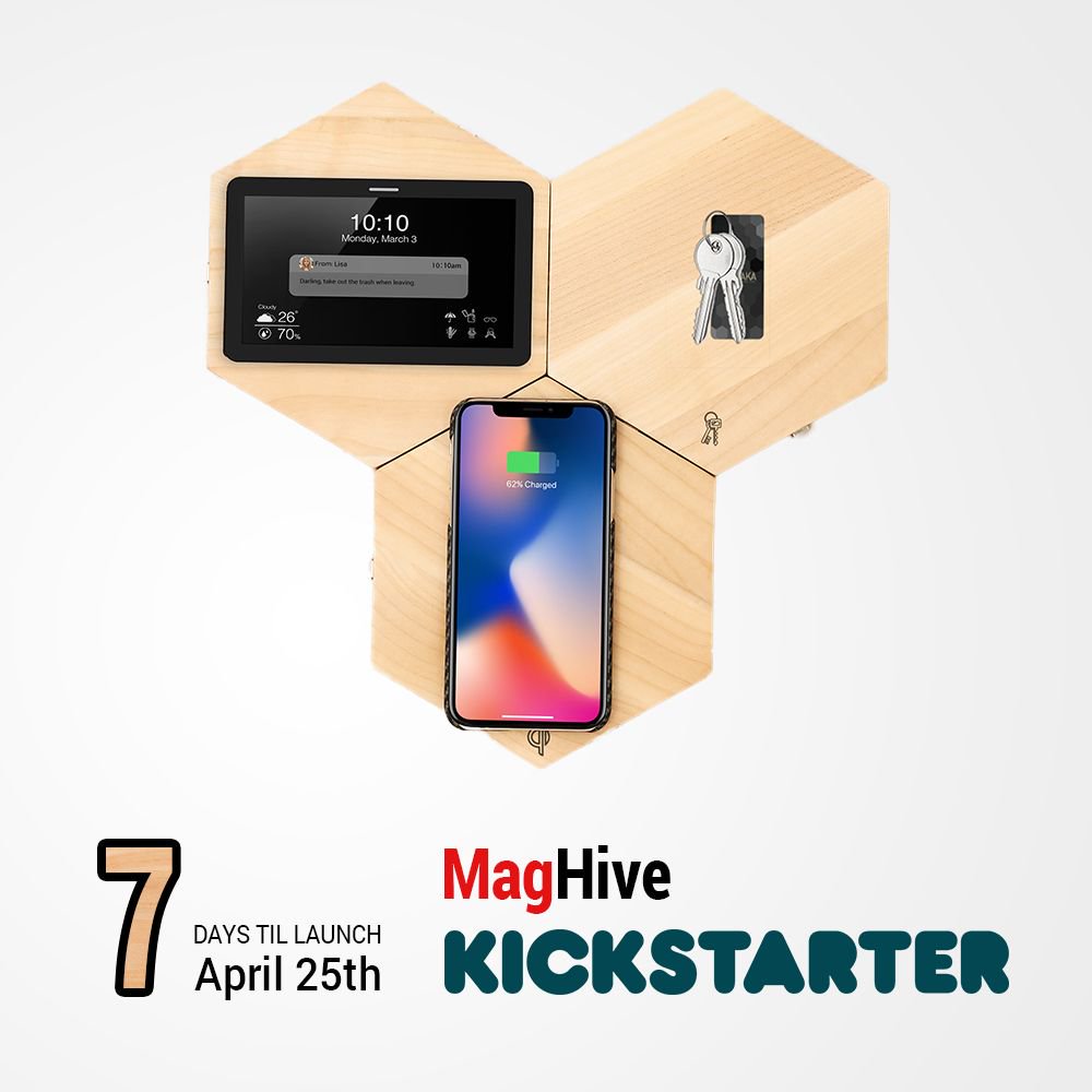 PitakaGallery's tweet photo. 7 Days !!!
The one-week countdown to the starting bell of our #MagHive / #MagBarPro #kickstarter campaign has begun.
Pop on over if you want get yourself something unique and helps a lot in your daily life: https://t.co/tBNyufA3vJ https://t.co/AaJm2PdohU