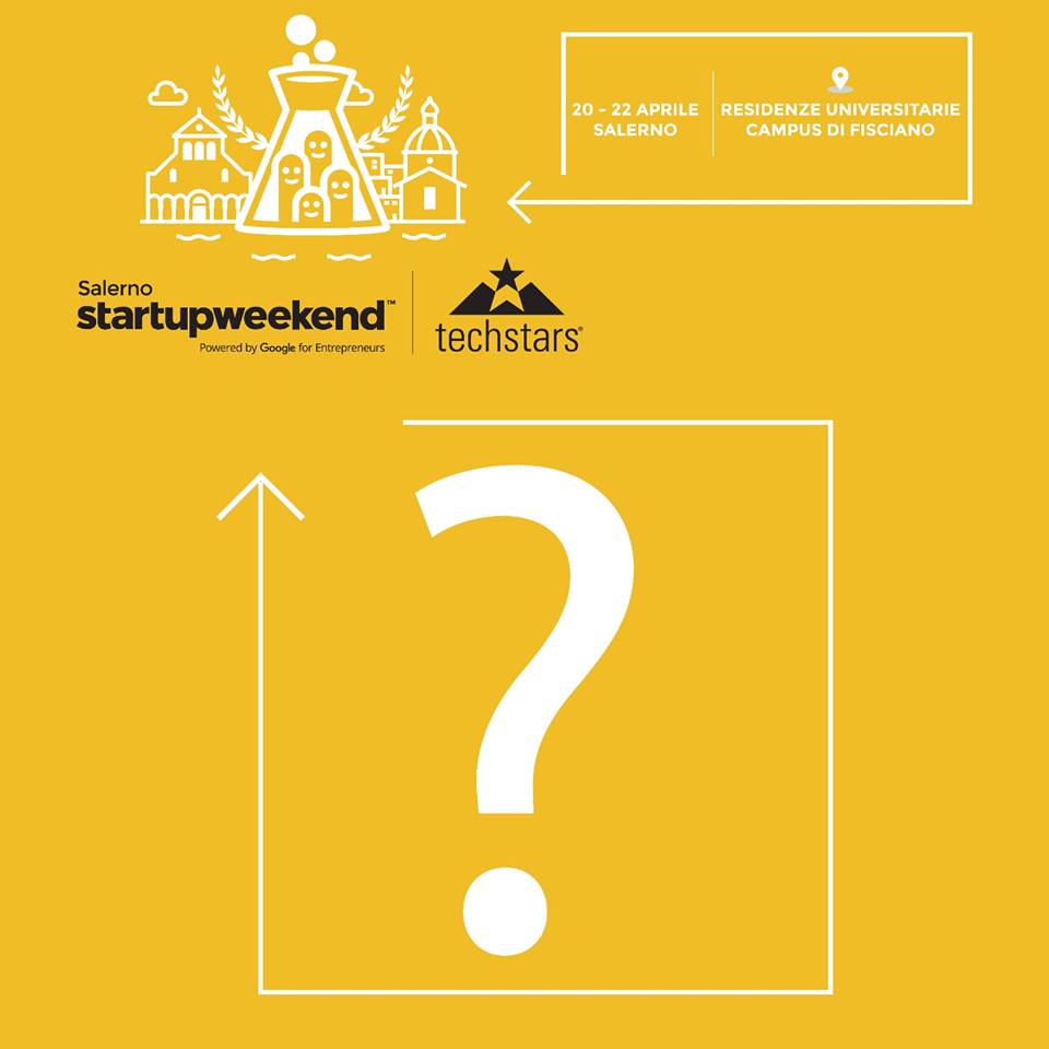 Per gli ultimi indecisi 📢
Vi suggeriamo noi alcuni motivi per partecipare a Startup Weekend Salerno:
- Per conoscere le fasi e gli strumenti necessari per lanciare una startup 
- Per capire come concretizzare un'idea "sporcandosi le mani", in modo pratico e non solo teorico