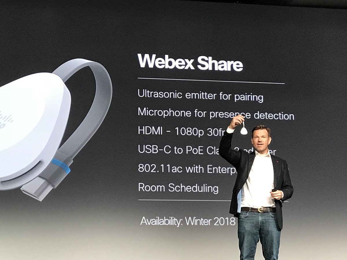 jdrosen2's tweet photo. Announcing Webex Share - bringing Webex to every TV. https://t.co/wjIk1GZuHB