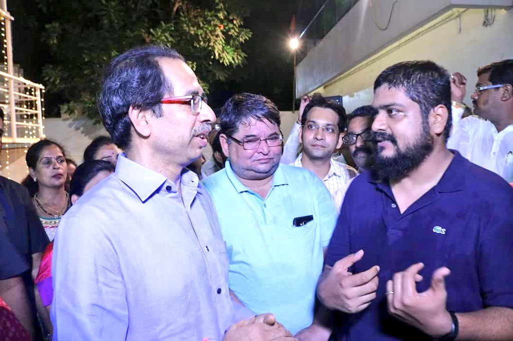 NeenaRautFilms's tweet photo. .@ShivSena Chief Shree Uddhav Thackeray Ji inaugurated the Hindi version of 'Swatantryaveer Light &amp; Sound Show' at @SavarkarSmarak. #Swatantryaveer https://t.co/9VIoJcN3GZ