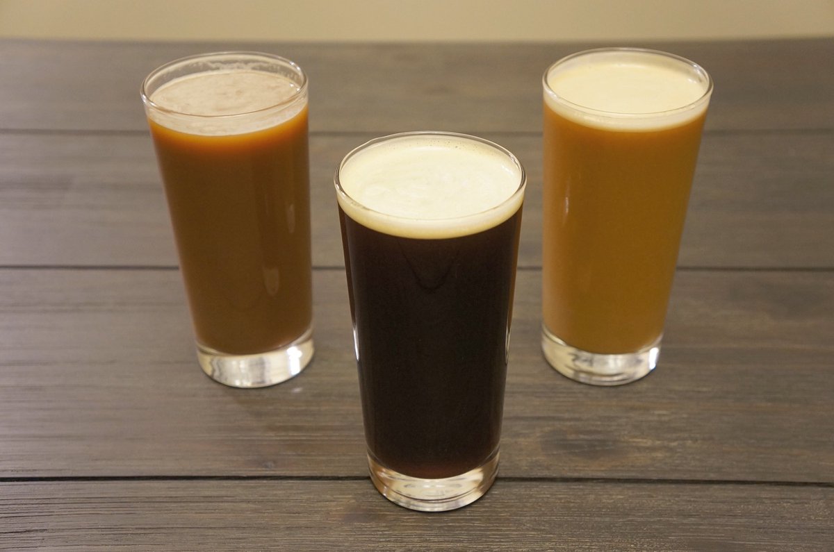 Mocha, Original, Vanilla Almond 👊🏽 Try all three starting this weekend at RAAS in <a href="/Official_WEM/">West Edmonton Mall</a> #nitrocoffee #coldbrew