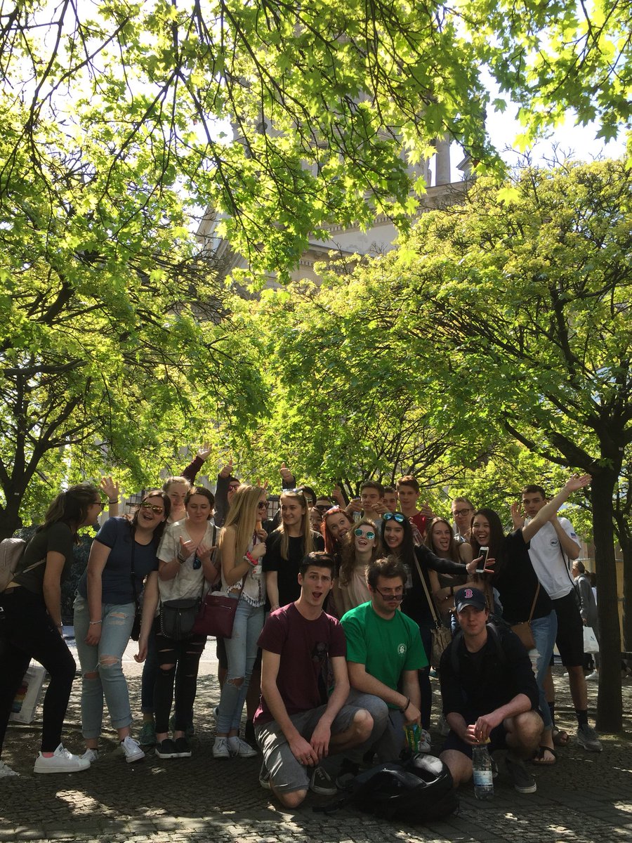 FrauHaver's tweet photo. Day 1 in Berlin was a success! We started the day with a 3 hour city tour and then visited the Aliied Museum and the Brandenburger Tor! We can’t wait for our cruise on the river Spree tomorrow! @AATGOnline @cantonworldlang @mike_farkas https://t.co/1pZdKR67zy