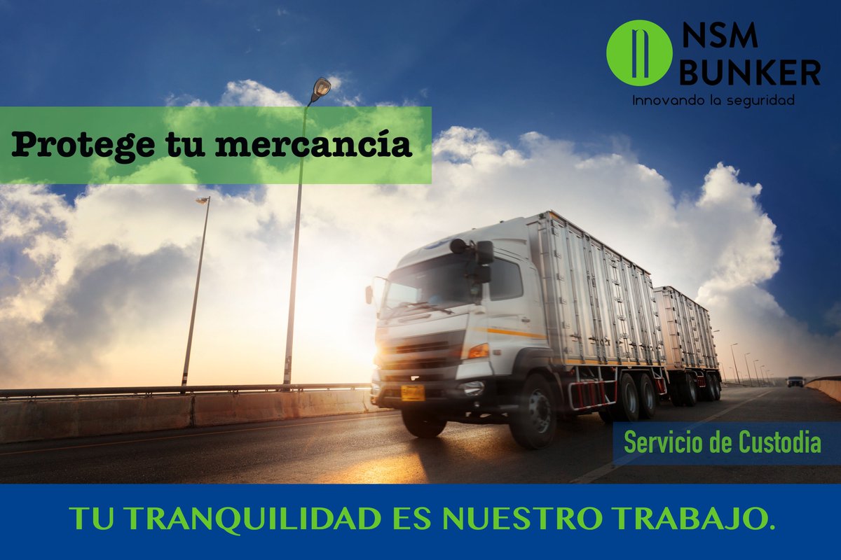 NsmBunker's tweet photo. ¿Sabías que en el 2017 la SSP Federal registró un incremento del 85.5% de robo al transporte de carga?  🚛
Contáctanos 📞 5584344082 
🚔 *Servicio de Custodia de Mercancía* 🚔
#Protegetumercancía #NSMBUNKER #Innovandolaseguridad https://t.co/RFOzMqVn8q