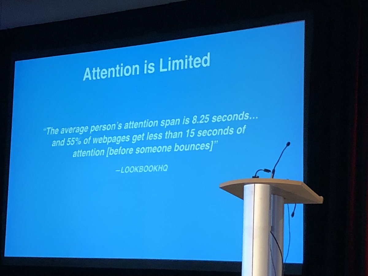 WahibaChair's tweet photo. Earning someone’s attention has never been more challenging @vidtalks #vidtalks2018 https://t.co/yTewkuYXqS