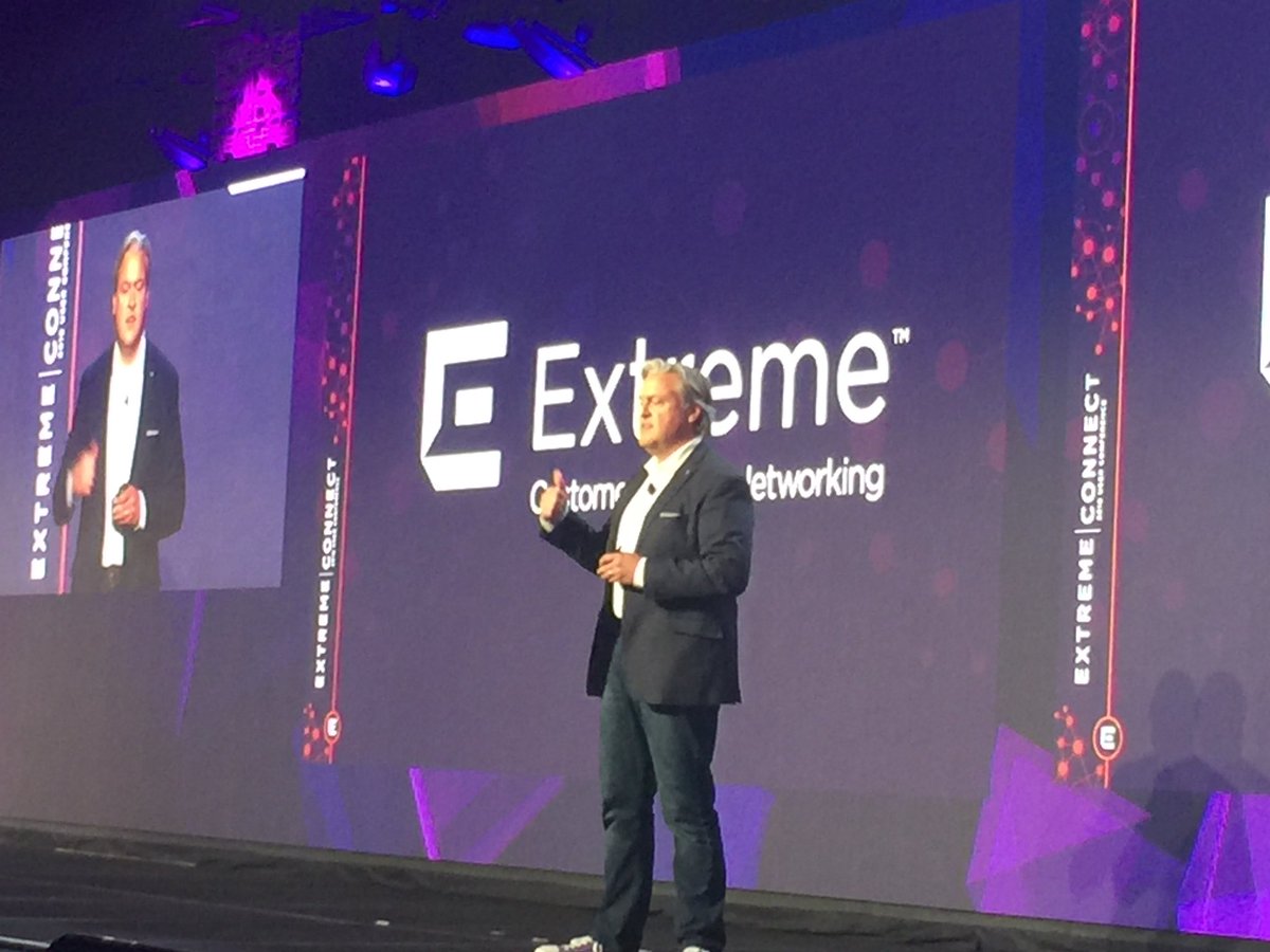 PNOReilly's tweet photo. We’ve heard the history and the technology vision now Norm Rice introduces the practical application of our solutions from our customer point of view #extremeconnect https://t.co/jsvcaqe8RX