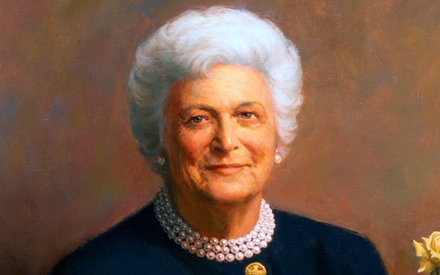 SherryjaneCooke's tweet photo. Rest in peace #BarbaraBush - A great #FirstLadyBarbaraBush , mother, Texan, and Houstonian. Please Share - On Saturday (4/21), ladies #Tribute wear your #PearlsforBarbara in honor of #BarbaraBush https://t.co/tELPoSc12D