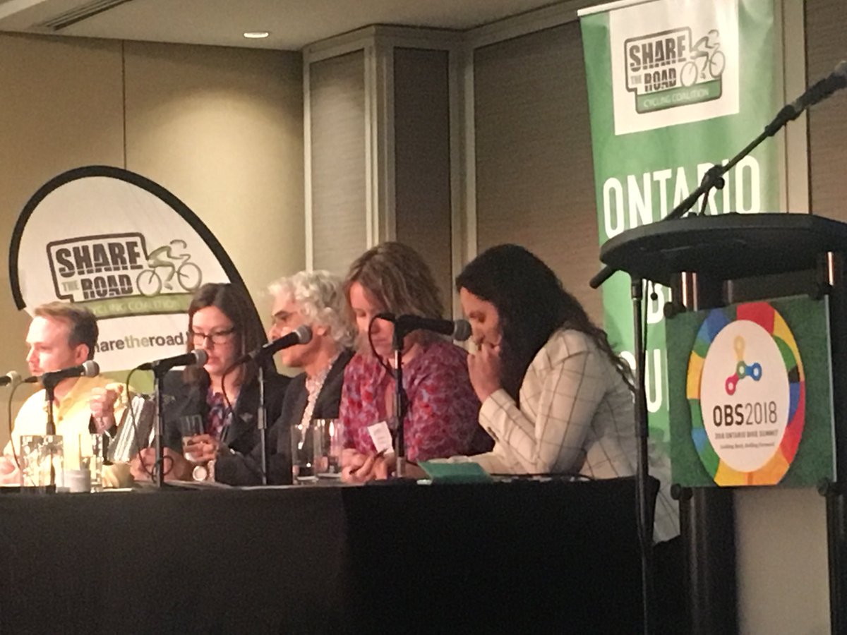saavymarian's tweet photo. Panel of cycling superstars here are #OBS2018 with an attentive crowd @katglowacz @tylergolly @DKowpak @JFPronovost https://t.co/BLpu0WD2ZV