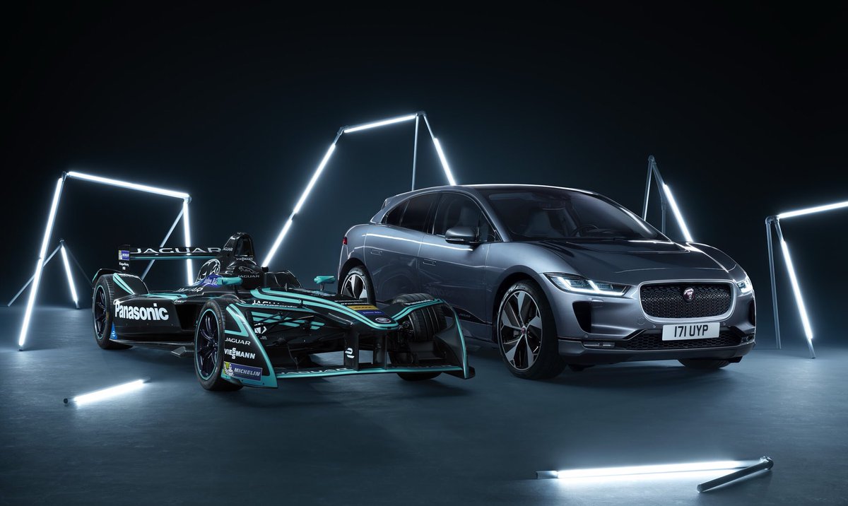 JaguarRacing's tweet photo. Side by side, our Jaguar I-PACE and I-TYPE 2 both electrified the streets of Rome last week! ⚡#JaguarElectrifies #ITYPE2 #IPACE #ABBFormulaE https://t.co/GZOu1IfDyU