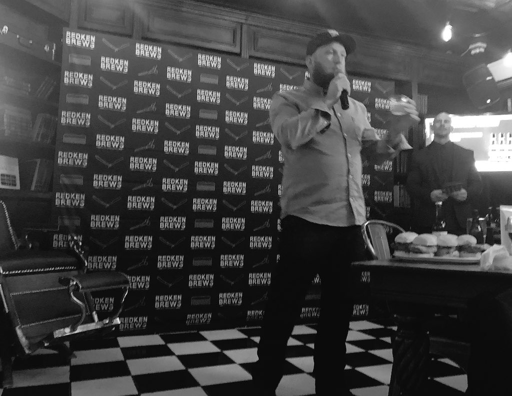 People_SA's tweet photo. The art of beer crafting being explained with @Redken5thAve #RedkenBrews #RedkenSA https://t.co/BKkfOczzZP
