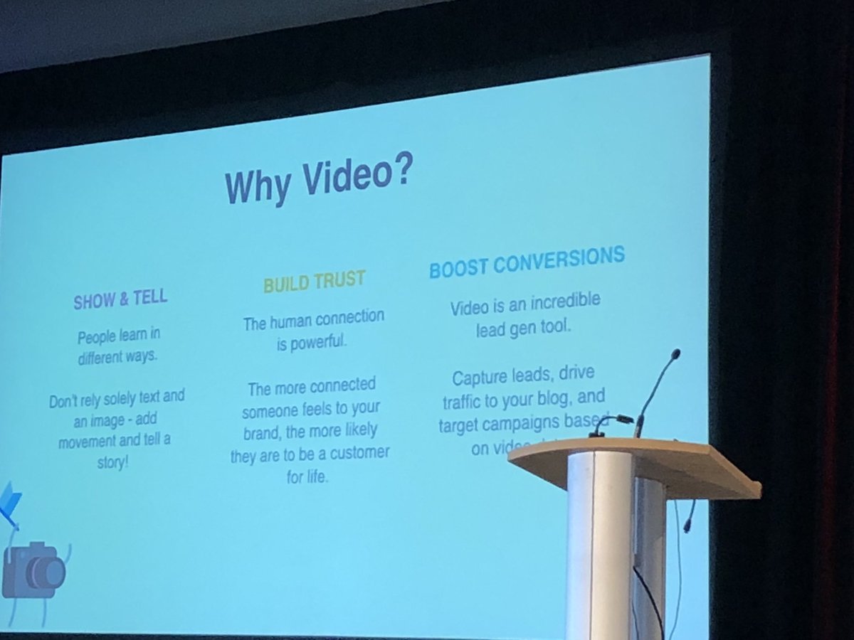 WahibaChair's tweet photo. “Video isn’t just for show and tell” @vidtalks #vidtalks2018 #yvrsocial https://t.co/4QR3eKtvlh