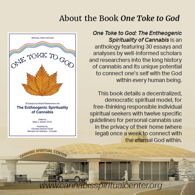 canspiritcenter's tweet photo. One Toke to God supplies part of the foundation of the Cannabis Spiritual Center and affirms BVNH’s dedication to catch the wave of cannabis legalization and celebrate cannabis’ potential for personal spiritual growth and hopefully, for world peace. https://t.co/9ejmLkBmiI https://t.co/nS97h6QQ54