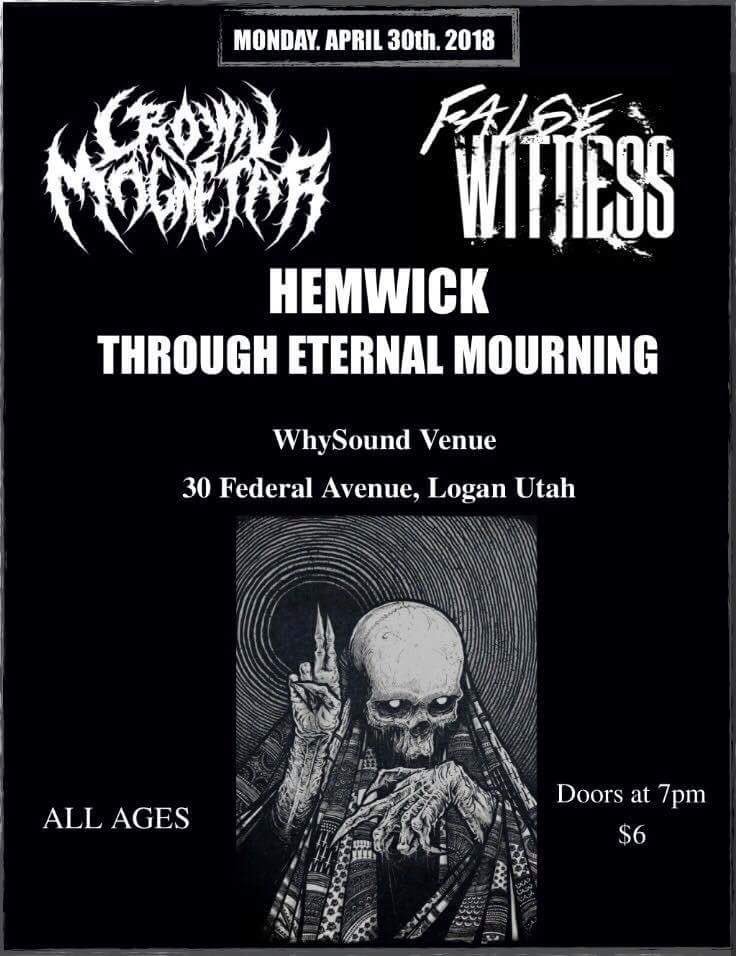 We’re playing Whysound on April 30th with the homies in Crown Magnetar! Be there or be 🔲
#livemusic #deathcore #supportlocalmusic