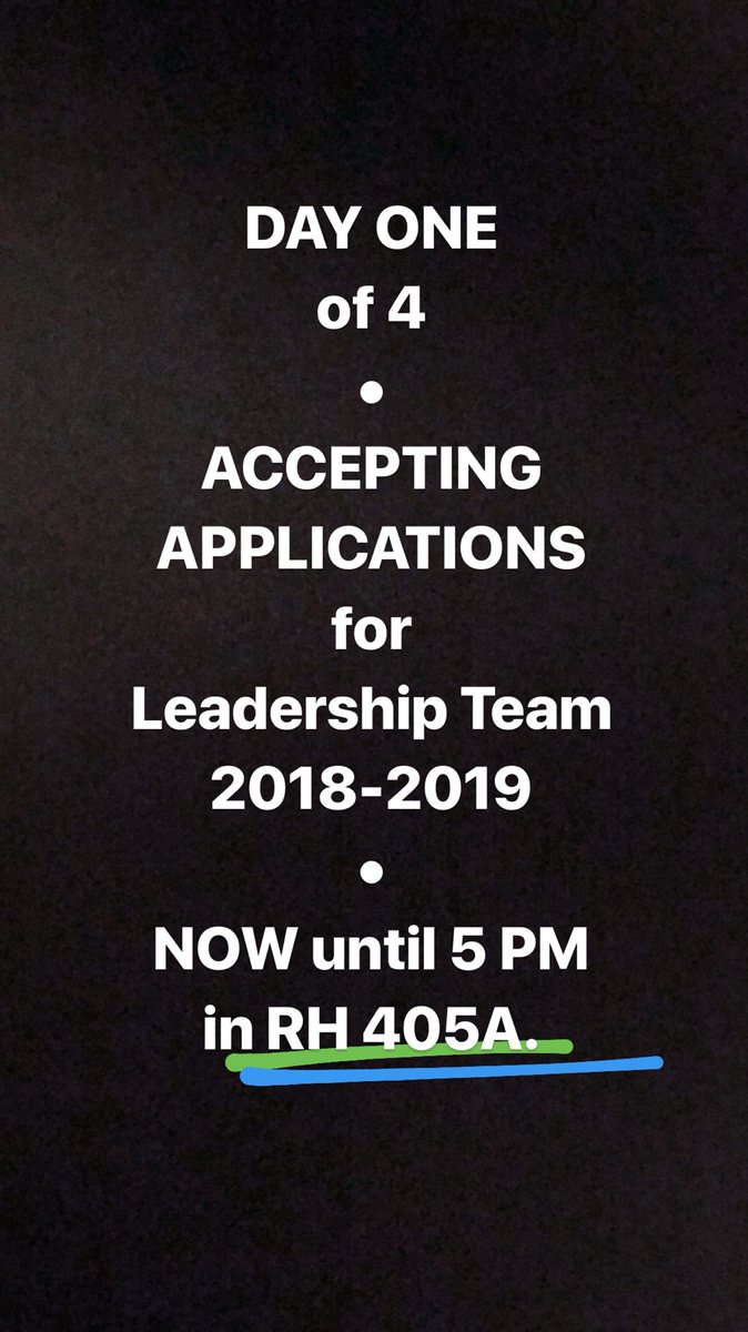 RegentUSFL's tweet photo. It’s day one of open office hours for Leadership Team applications! Come to RH 405A between now and 5 PM today for this first of four opportunities to join the 2018-2019 #RegentStudentsforLife Leadership Team! 💙💚 https://t.co/5zbiYxMVN2