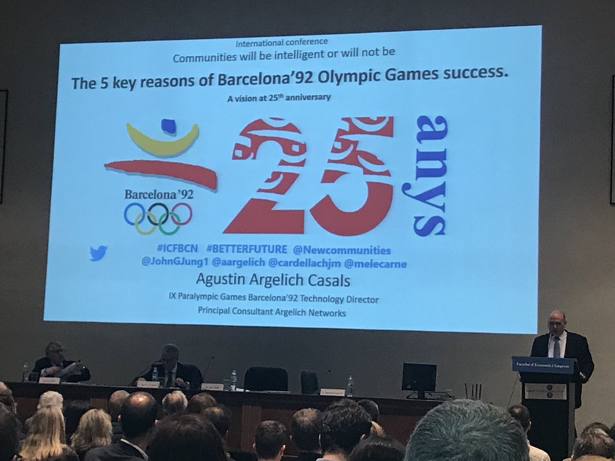 Ismael_Fuentes_'s tweet photo. Brillante intervención de Agustin Argelich @aargelich desde el aula magna de la Facultad de Economia de la UB, presentando ICF #ICFBCN coincidiendo con el 25 aniversario de Barcelona 92 https://t.co/s83QUWshIN